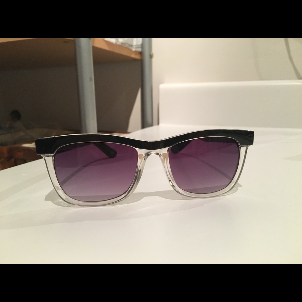 Stylish Black and Purple Sunglasses